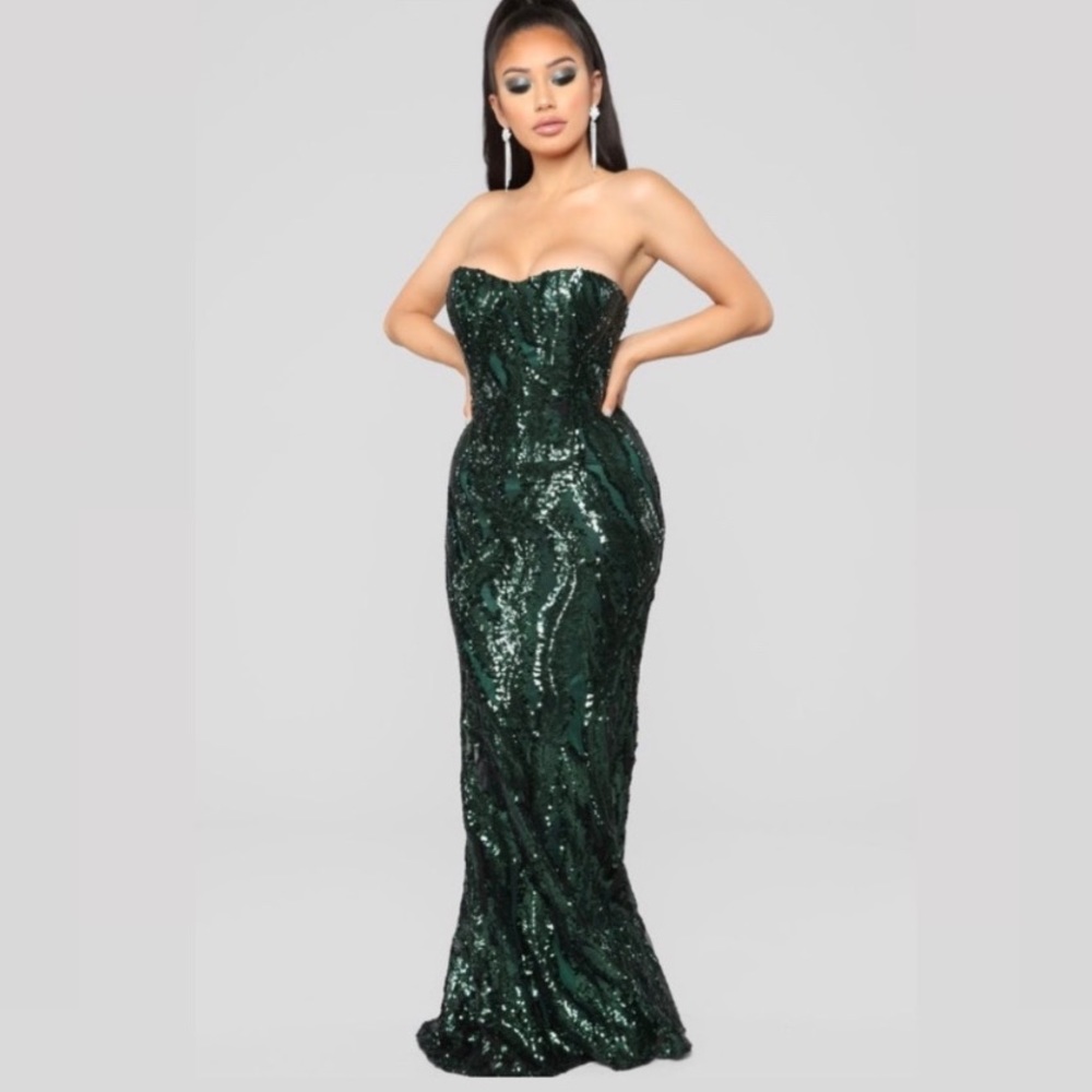 COPY - Fashion Nova Glistening Moments Maxi Dress